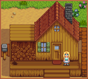 Stardew Valley home and character