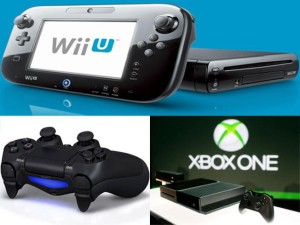 The Wii U deluxe set is $299, the PS4 is $399, and the Xbox One is $499